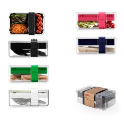 BISTRO LUNCH BOX. Lunch box z tworzywa sztucznego i silikonu