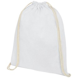 Plecak Oregon wykonany z bawełny o gramaturze 140 g/m? ze sznurkiem ściągającym
