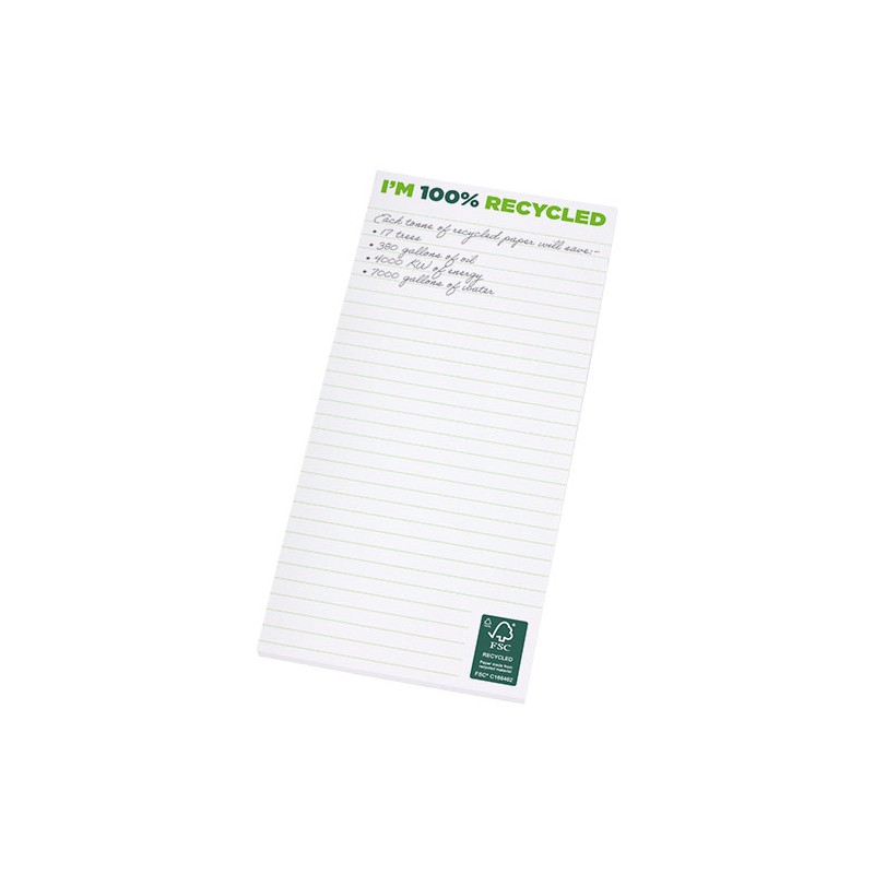 Notatnik Desk-Mate® w formacie A4 1/3 z materiałów z recyklingu