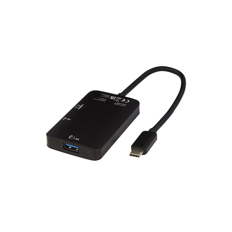 Aluminiowy adapter multimedialny typu C (USB-A/Type-C/HDMI) ADAPT