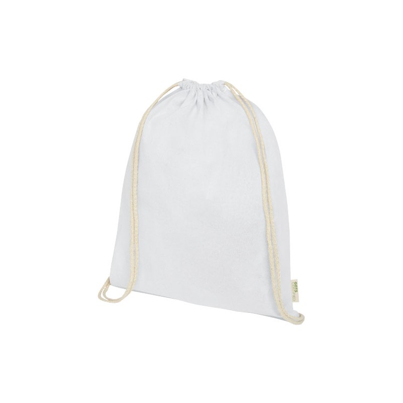 Plecak ściągany sznurkiem Orissa z bawełny organicznej z certyfikatem GOTS o gramaturze 140 g/m?