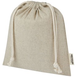 Pheebs torba na prezent z bawełny z recyklingu o gramaturze 150 g/m? i z certyfikatem GRS, średnia o pojemności 1,5 l