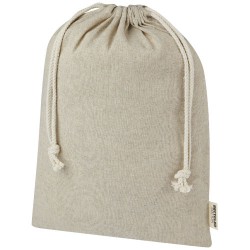 Pheebs torba na prezent z bawełny z recyklingu o gramaturze 150 g/m? i z certyfikatem GRS, duża o pojemności 4 l